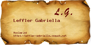 Leffler Gabriella névjegykártya